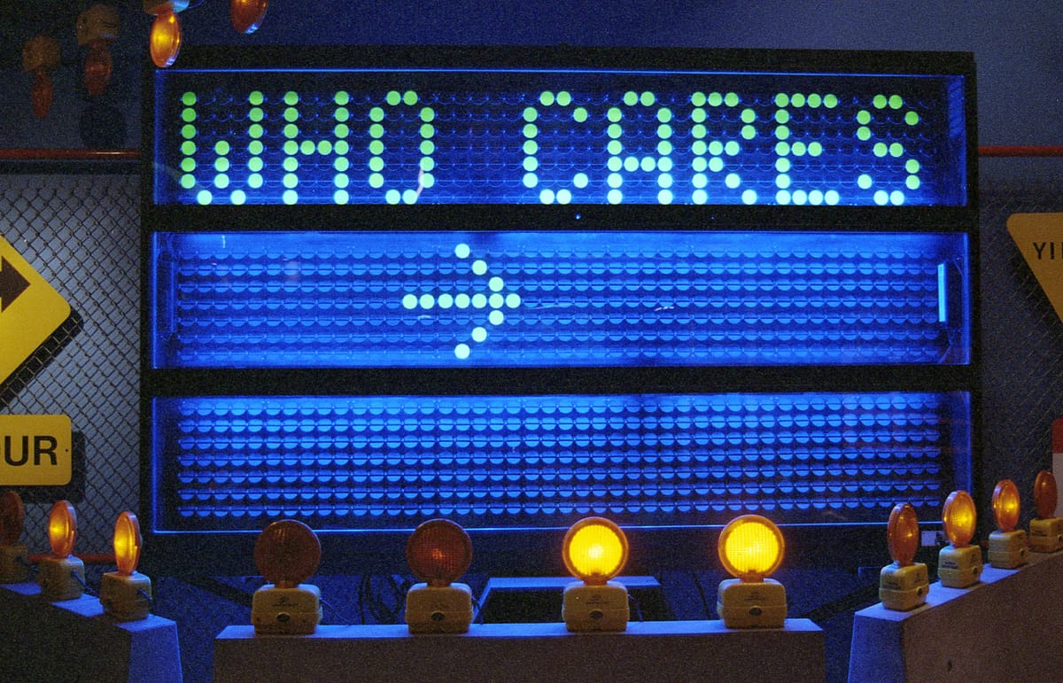 QOTD: "I'm not really for apathy, but I'm not against it either..."