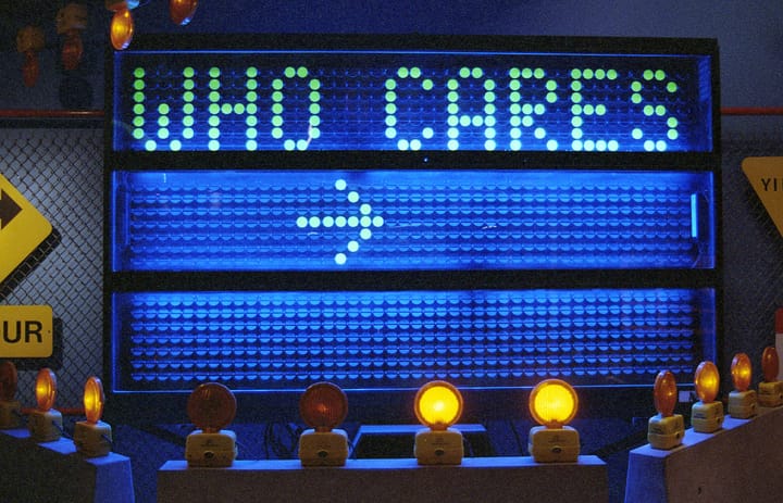 QOTD: "I'm not really for apathy, but I'm not against it either..."